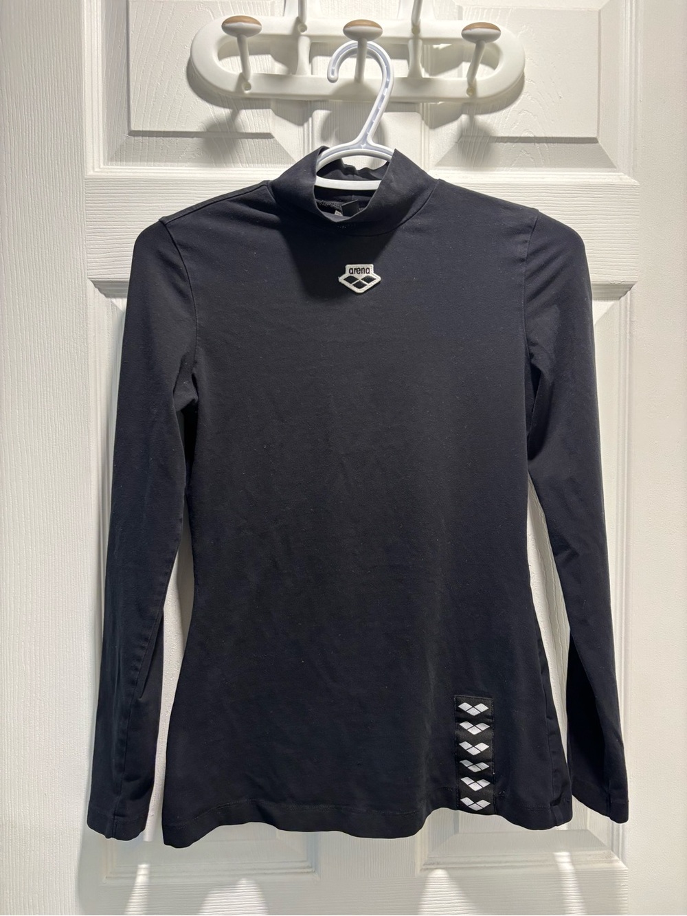 Arena Women's Black Long Sleeve Mock Neck Top
